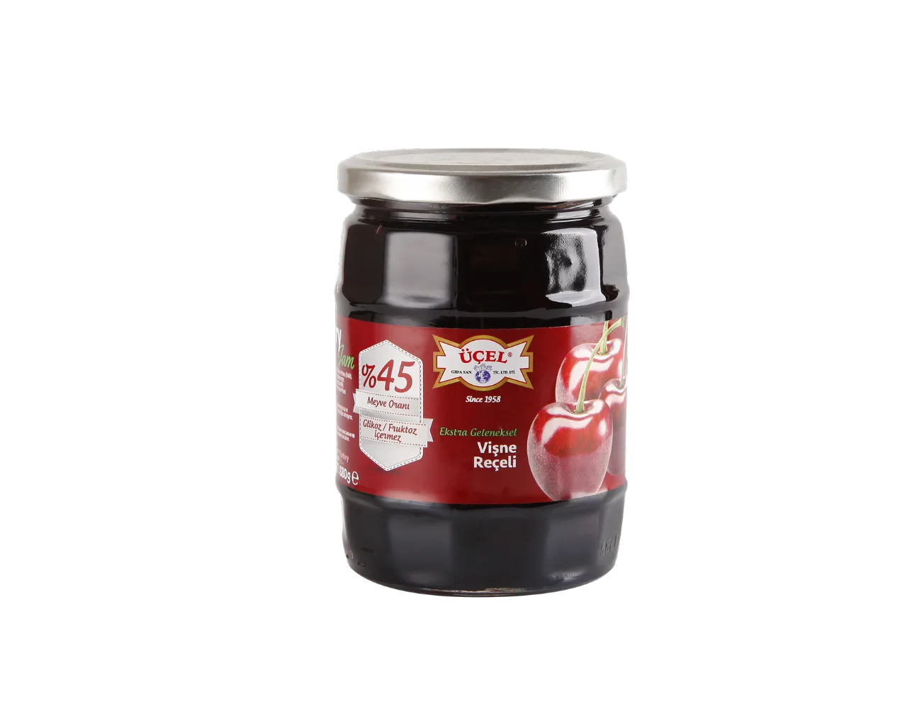 Üçel Vişne Reçeli Glikozsuz 680gr